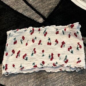 SHEIN cherry tube top